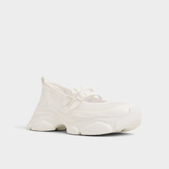 Aldo Aethera White Women's Platform and wedge sneakers - Mary Jane Sneakers, Jogger sole Women