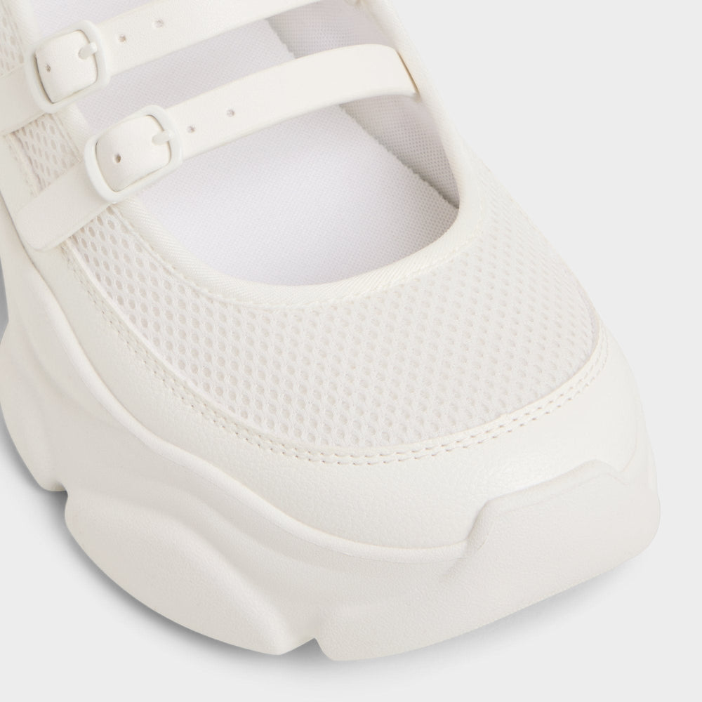 Aldo Aethera White Women's Platform and wedge sneakers - Mary Jane Sneakers, Jogger sole Women