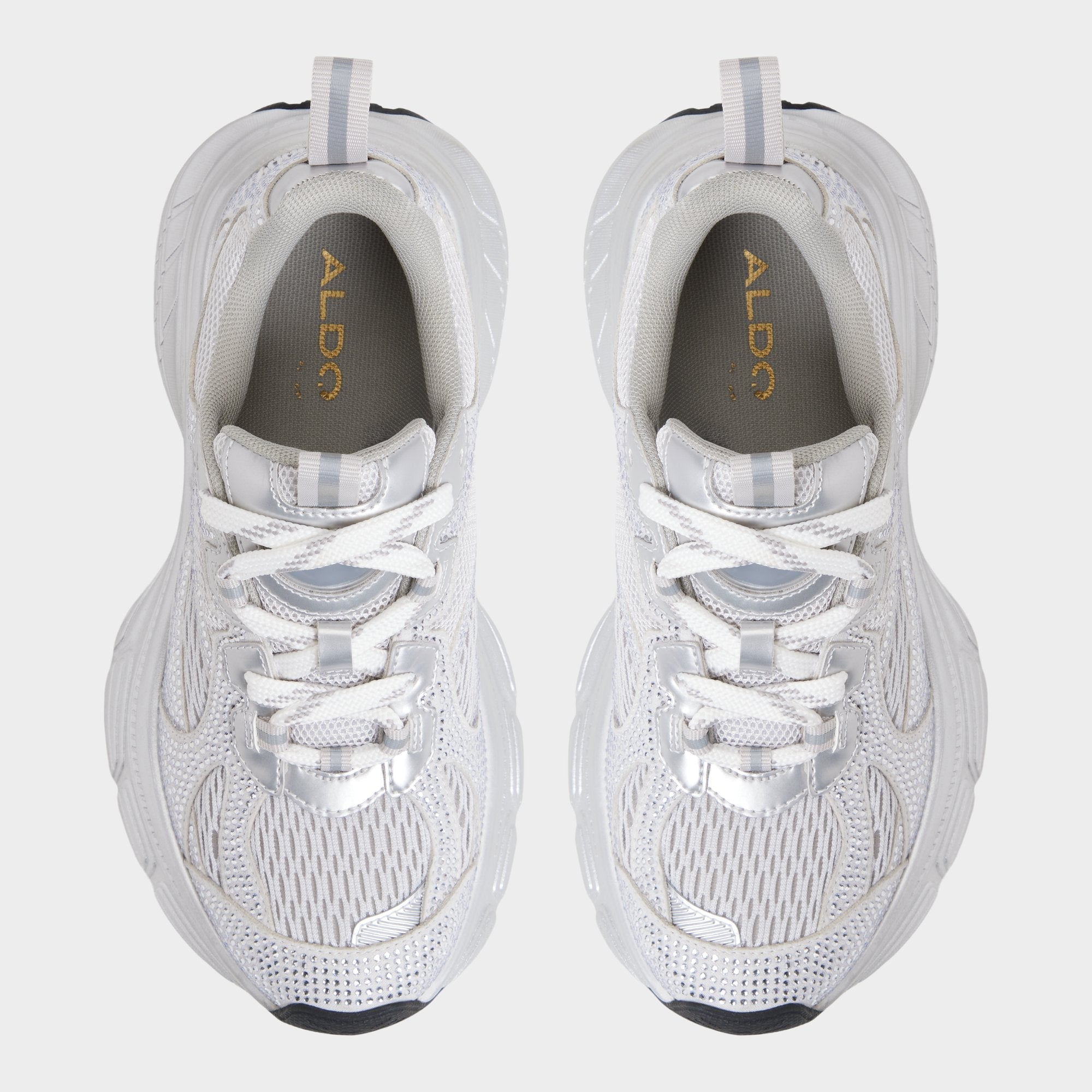 Aldo Powerplay in Silver - Jogger sneaker Women