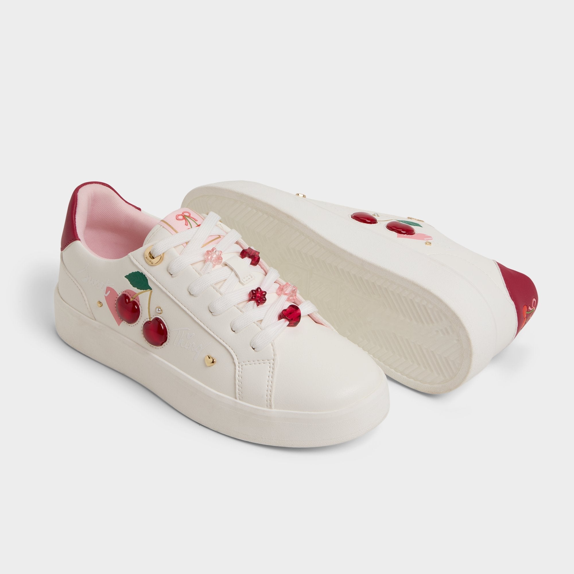 Aldo Cherrylove White Women's Low top sneakers - Low top sneaker, Platform Women