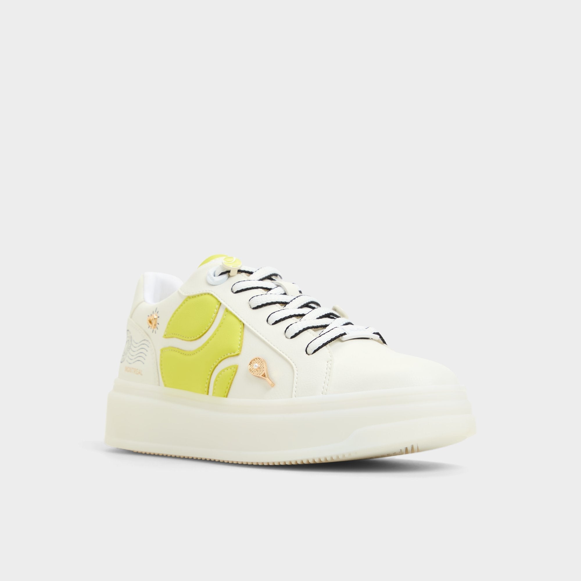 Aldo Clubchamp White Combo Women's Platform and wedge sneakers - Low top sneaker Women