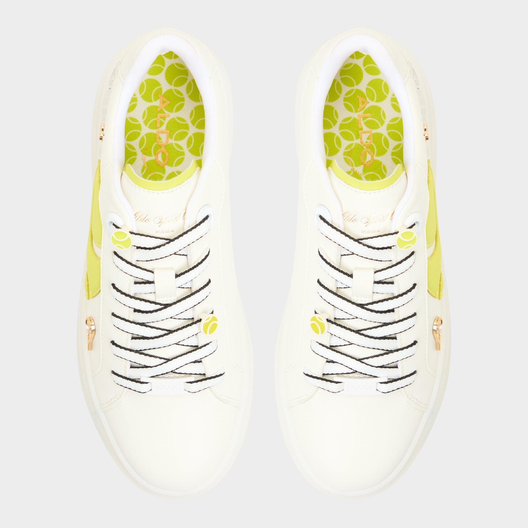 Aldo Clubchamp White Combo Women's Platform and wedge sneakers - Low top sneaker Women