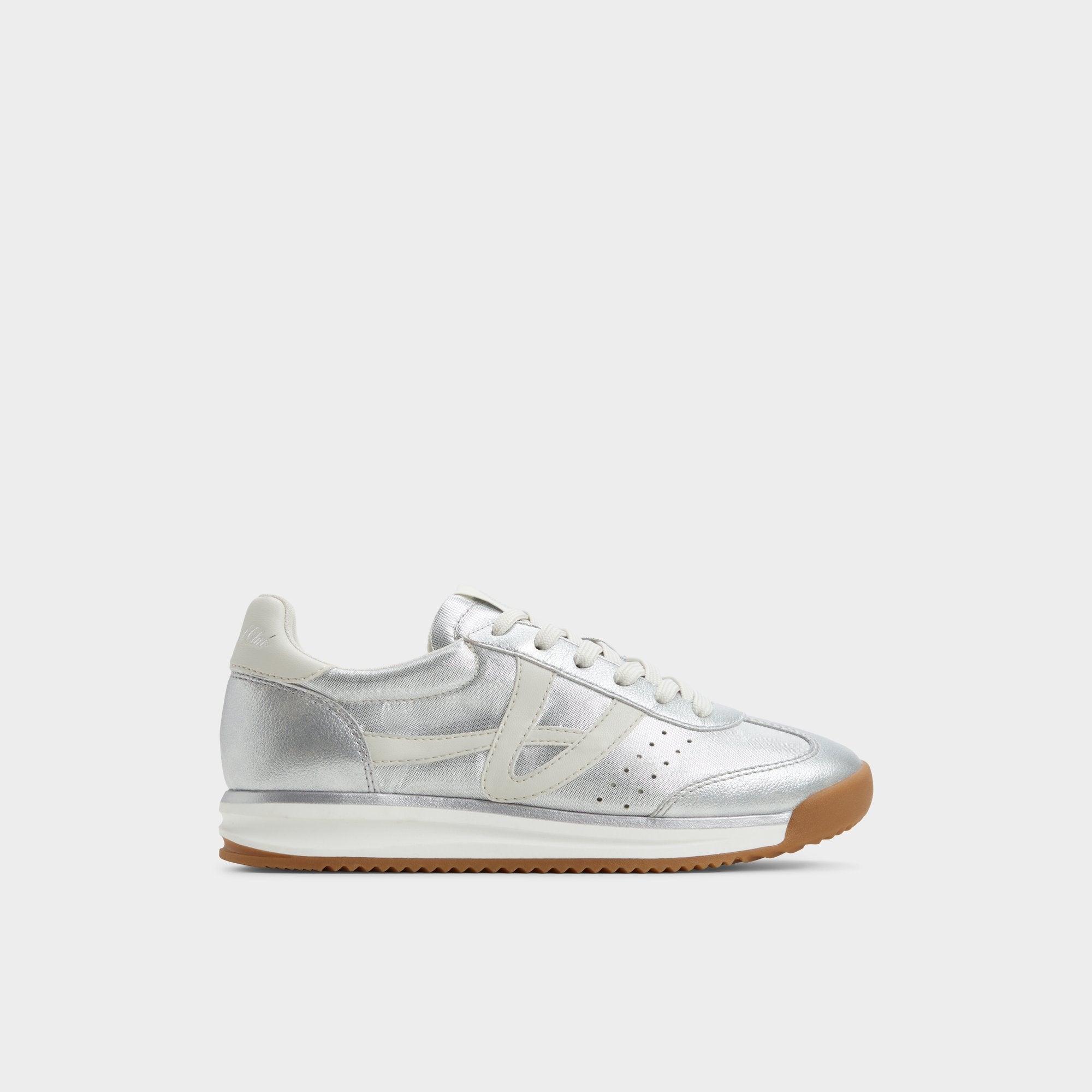 Aldo Stepcount Silver Women's Low top sneakers - Jogger sneaker, Jogger sole Women
