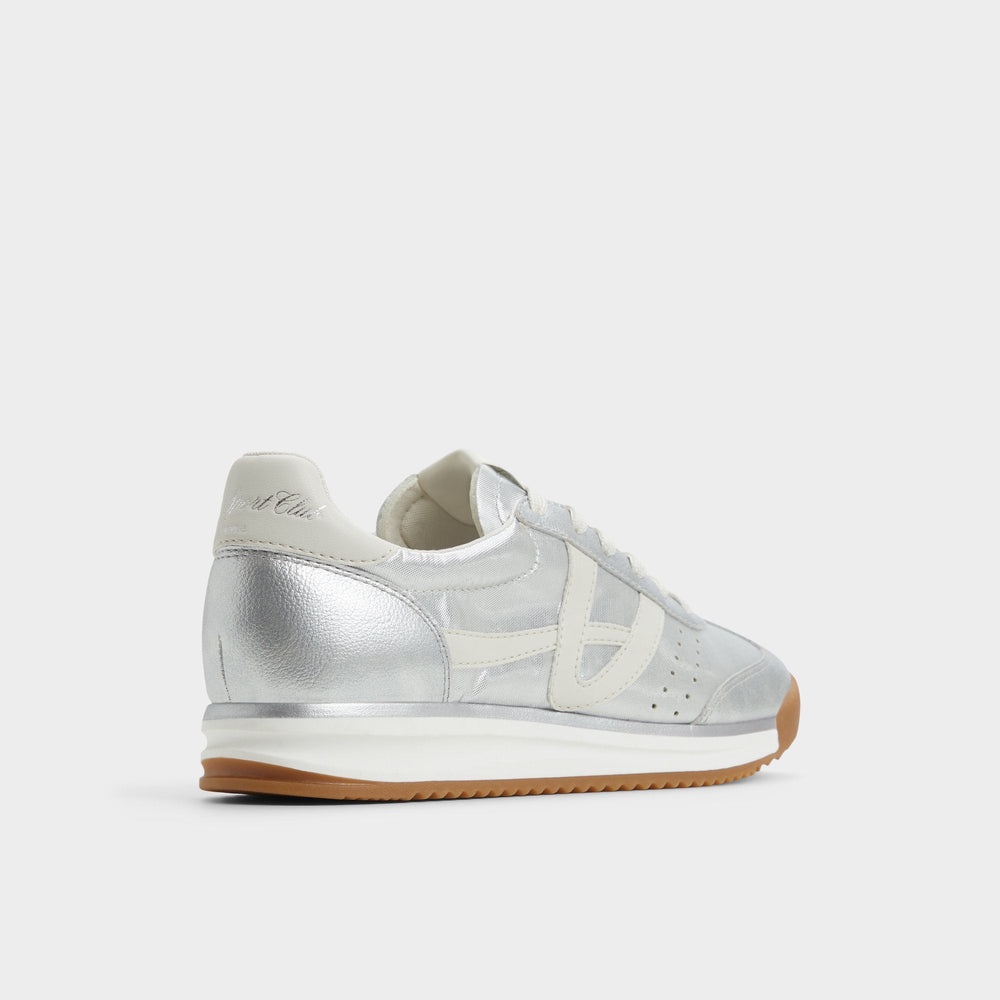 Aldo Stepcount Silver Women's Low top sneakers - Jogger sneaker, Jogger sole Women