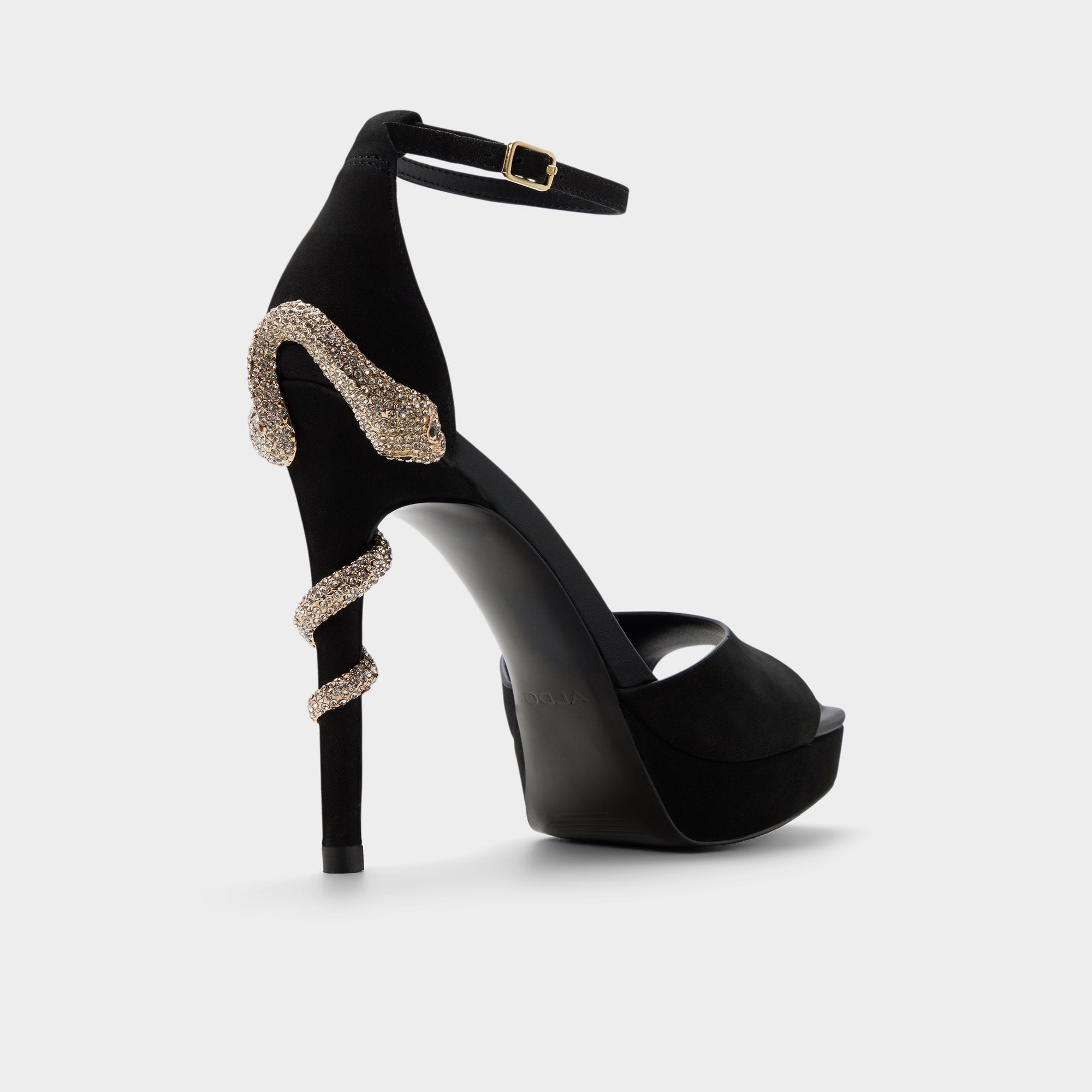 Aldo Medusa in Other Black 14266744 - Strappy heeled sandal, Platform Women|New