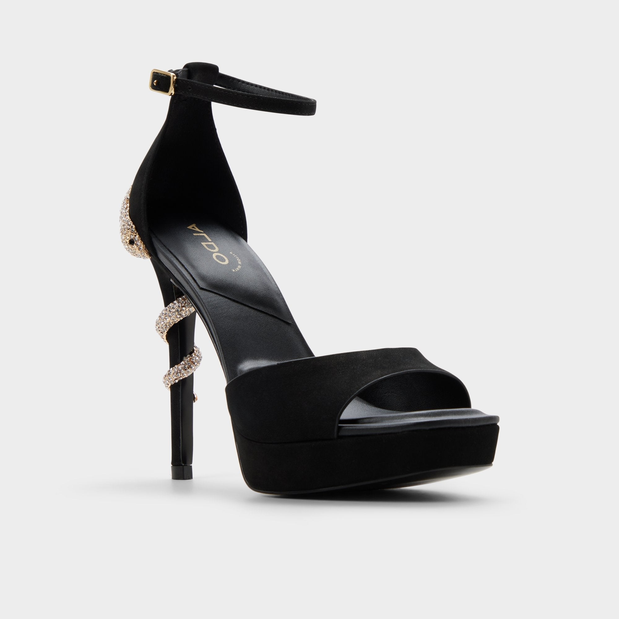 Aldo Medusa in Other Black 14266744 - Strappy heeled sandal, Platform Women|New