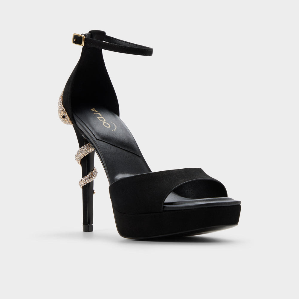 Aldo Medusa in Other Black 14266744 - Strappy heeled sandal, Platform Women|New
