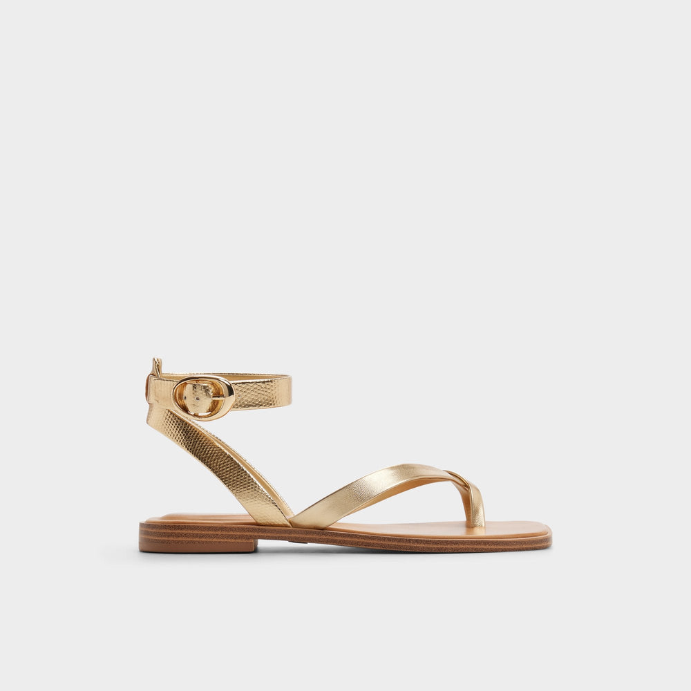 Aldo Daressi in Gold - Flat sandal Women|New