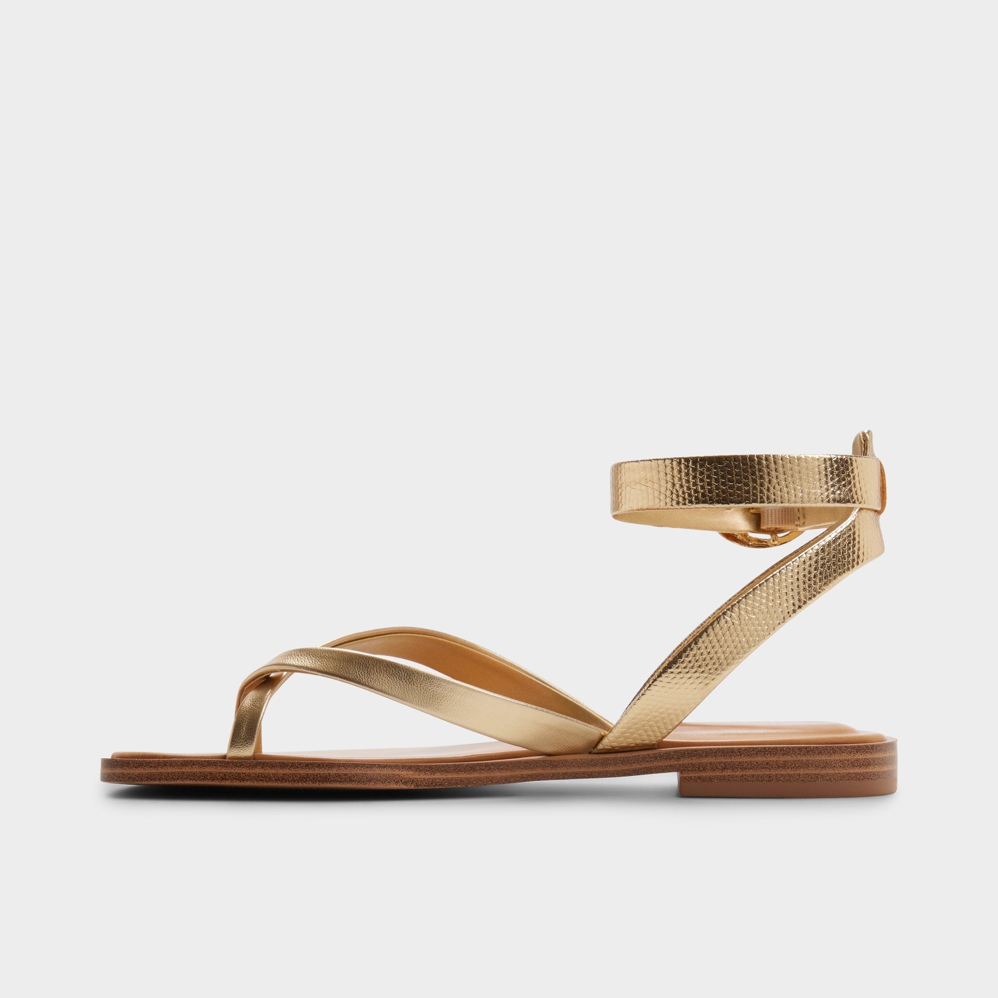 Aldo Daressi in Gold - Flat sandal Women|New