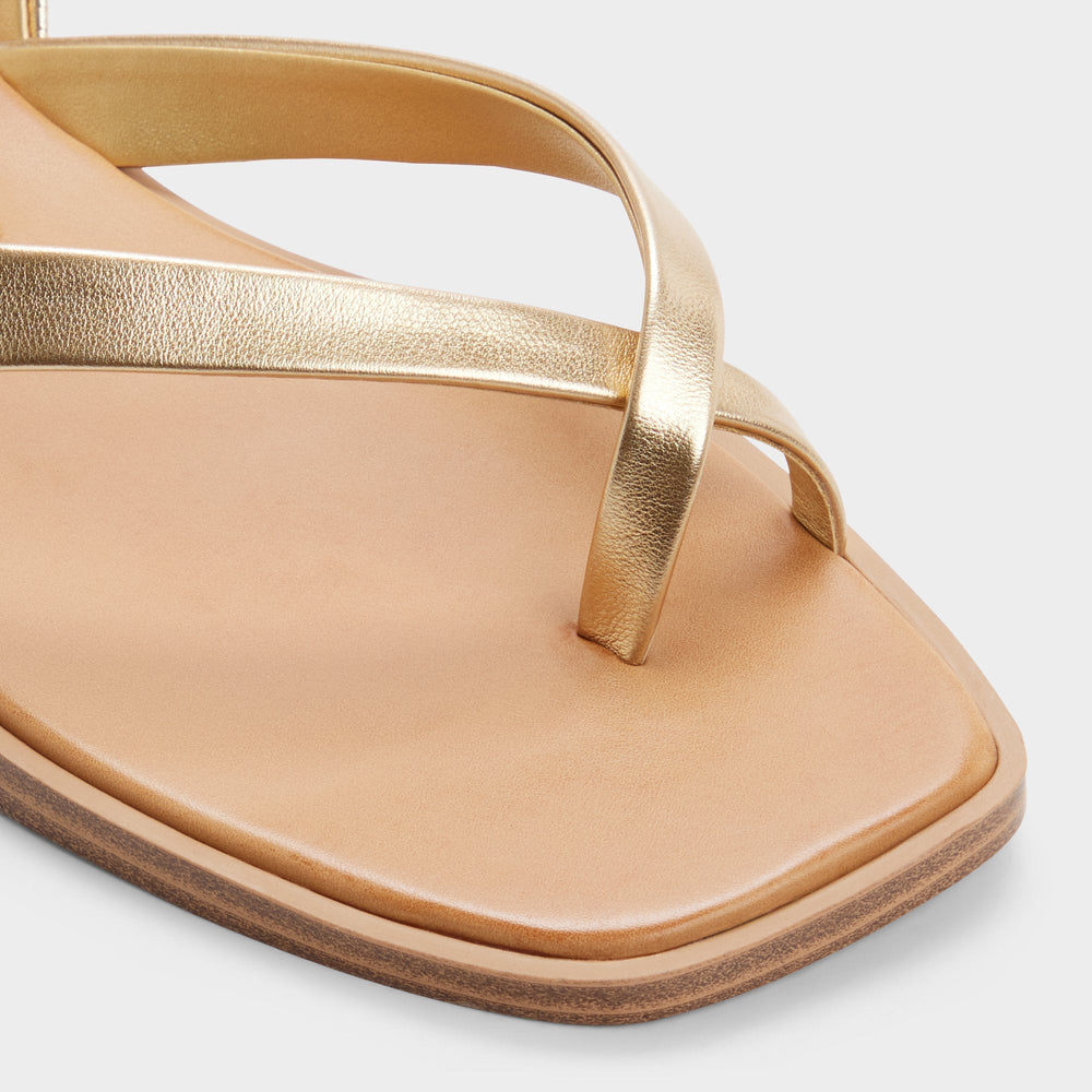 Aldo Daressi in Gold - Flat sandal Women|New