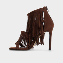 Aldo Nahana in Dark Brown - Strappy heeled sandal, Stiletto heel Women|New