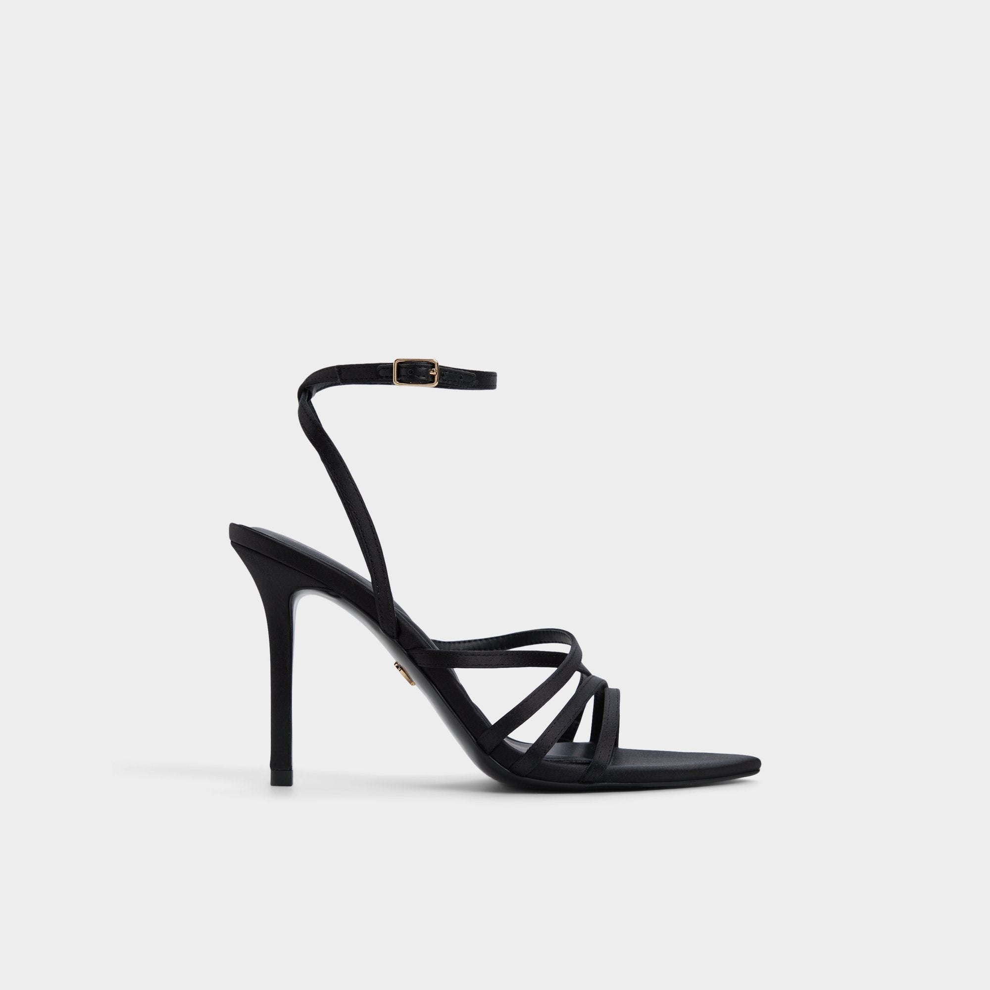 Aldo Solania Black Women's Strappy sandals - Strappy heeled sandal, Stiletto heel Women