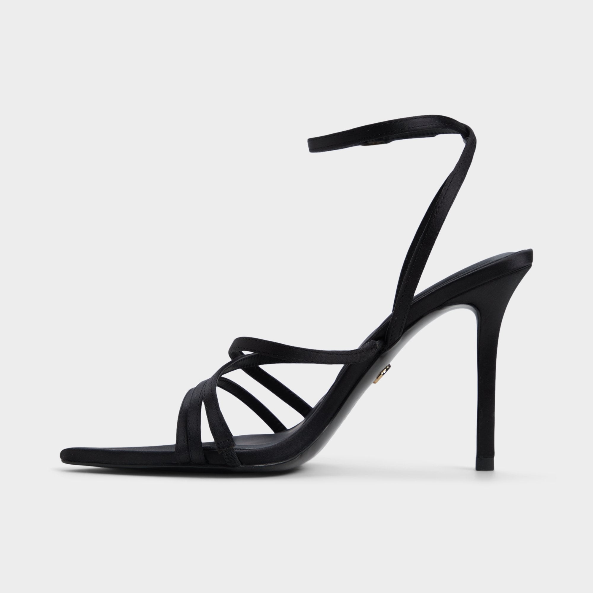 Aldo Solania Black Women's Strappy sandals - Strappy heeled sandal, Stiletto heel Women