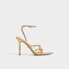 Aldo Solania Gold Women's Heeled sandals - Strappy heeled sandal, Stiletto heel Women