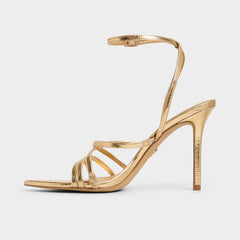 Aldo Solania Gold Women's Heeled sandals - Strappy heeled sandal, Stiletto heel Women