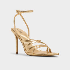 Aldo Solania Gold Women's Heeled sandals - Strappy heeled sandal, Stiletto heel Women