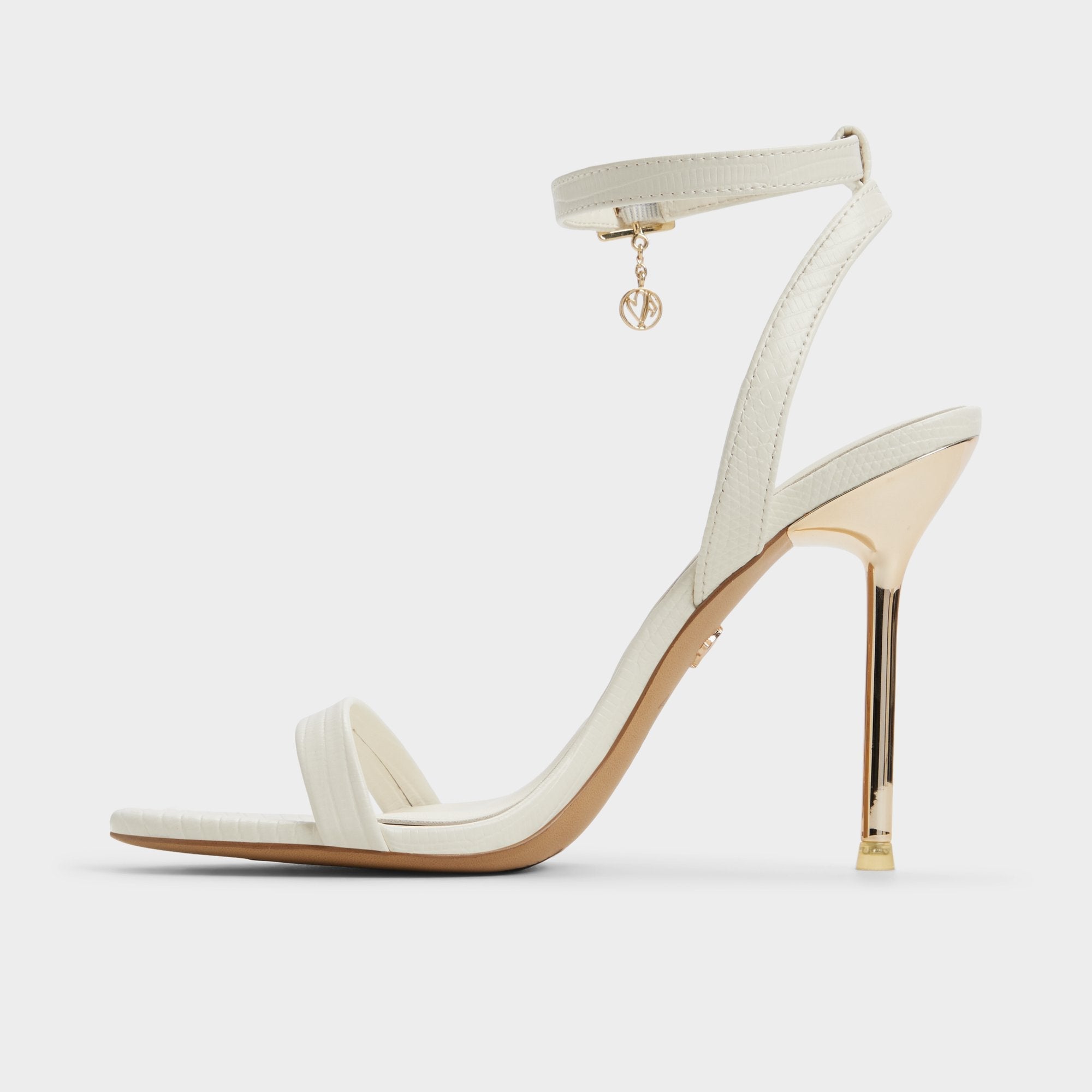 Aldo Maristou White Women's Strappy sandals - Heeled sandal, Stiletto heel Women