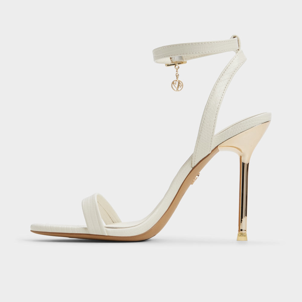Aldo Maristou White Women's Strappy sandals - Heeled sandal, Stiletto heel Women