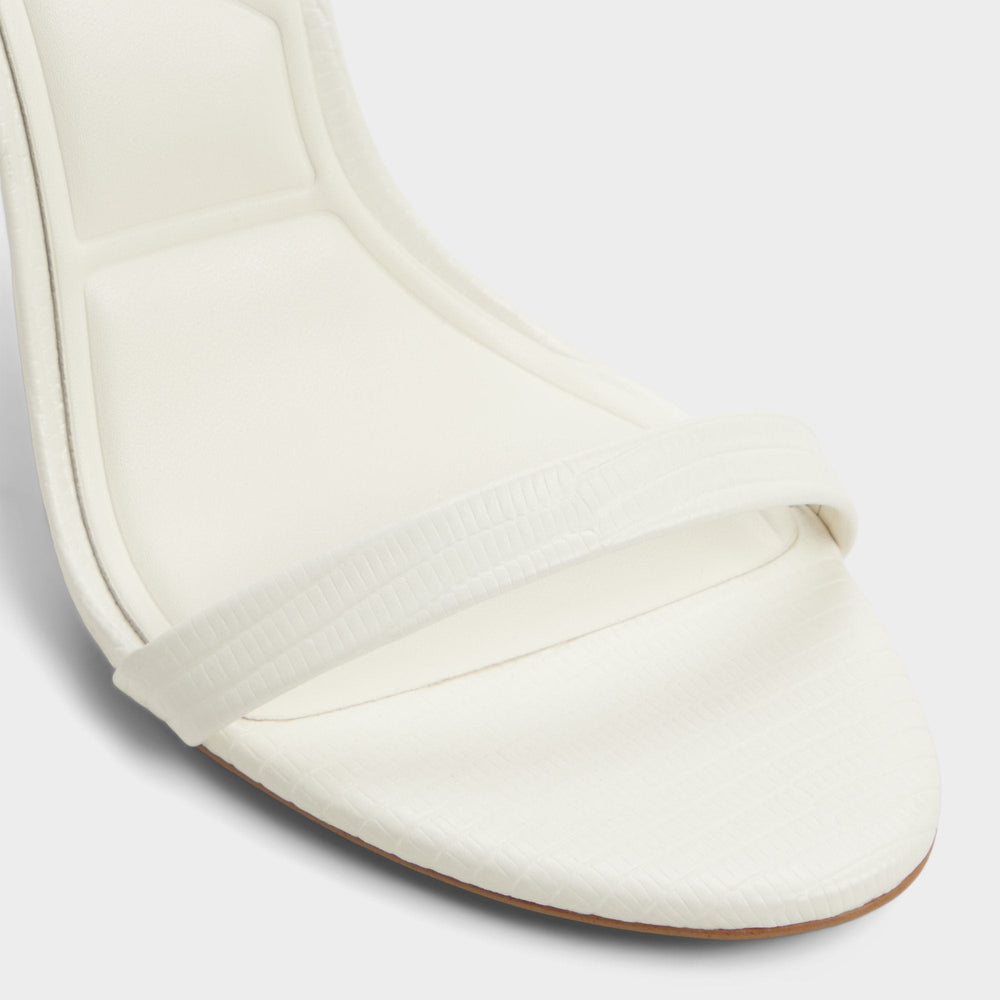Aldo Maristou White Women's Strappy sandals - Heeled sandal, Stiletto heel Women