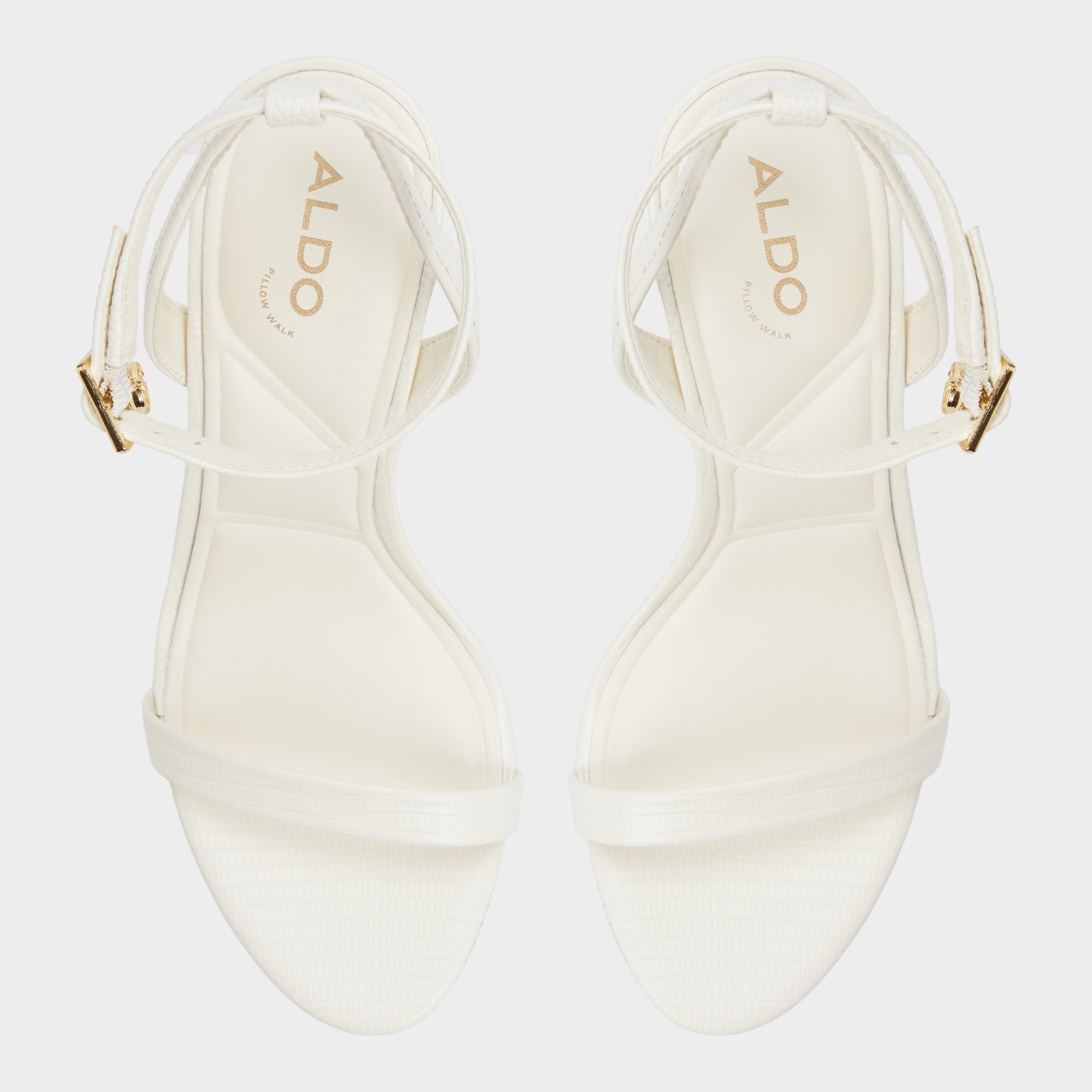 Aldo Maristou White Women's Strappy sandals - Heeled sandal, Stiletto heel Women