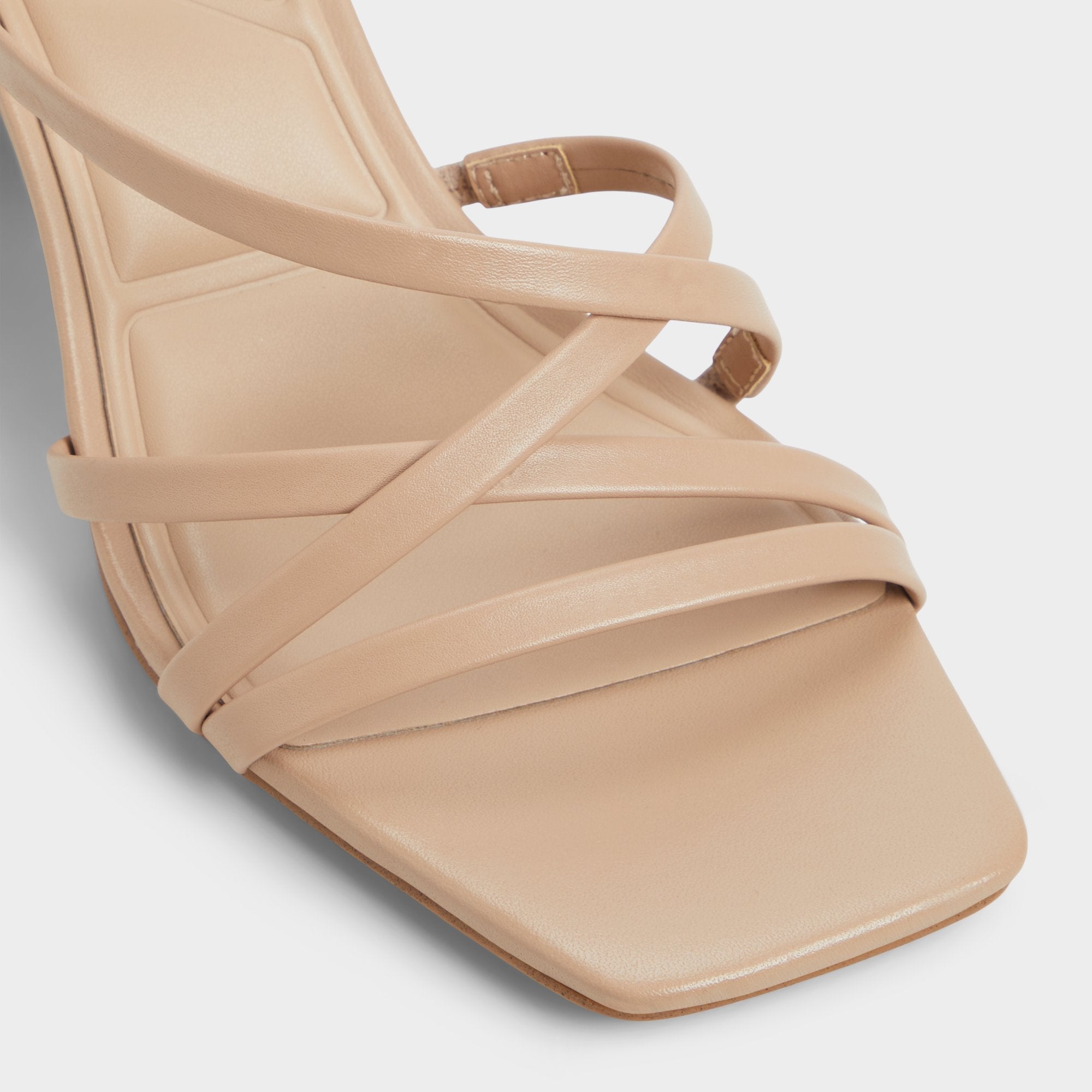 Aldo Esther Tan Women's Block heels - Strappy heeled sandal, Block heel Women