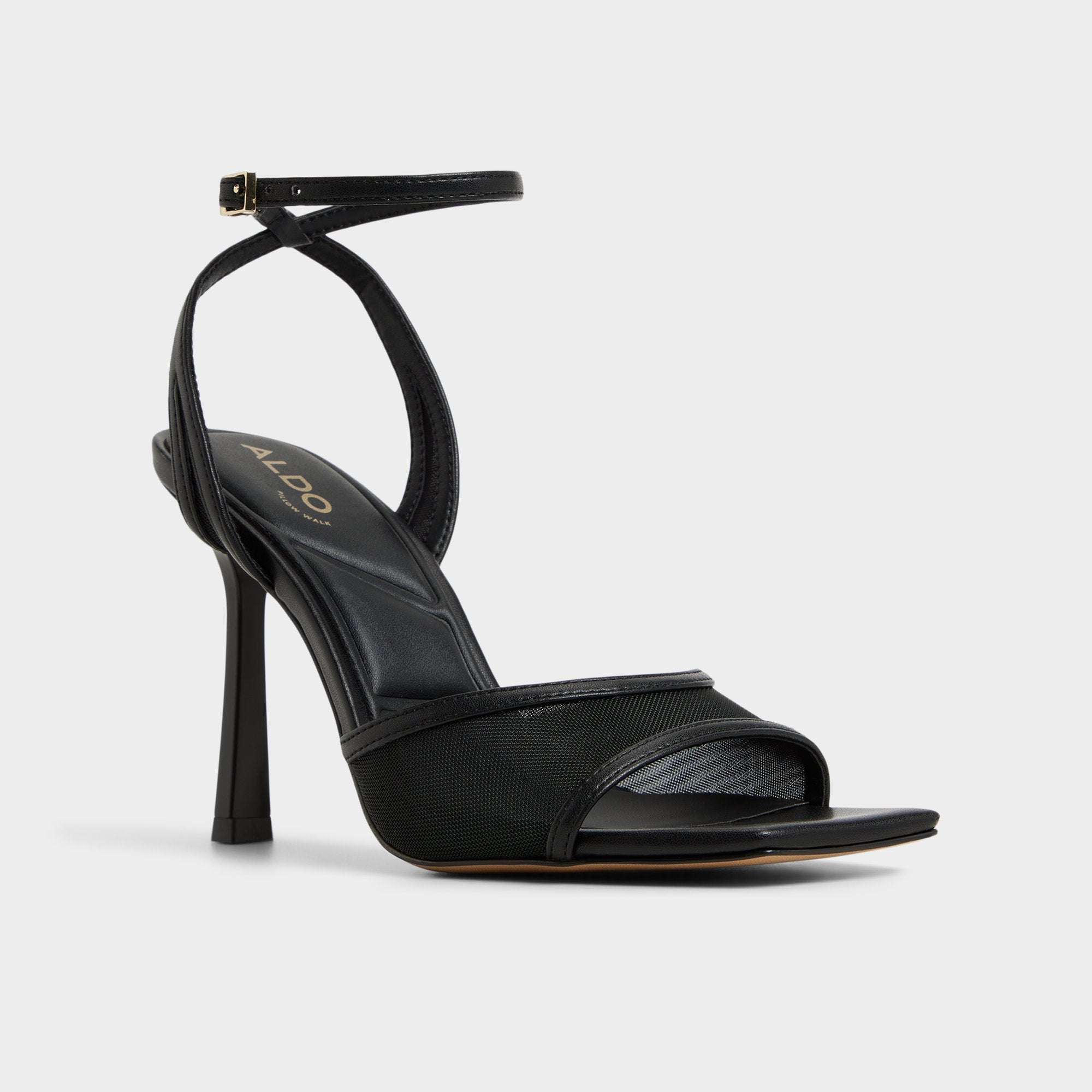 Aldo Sharra in Black 14119591 - Strappy heeled sandal, Stiletto heel Women