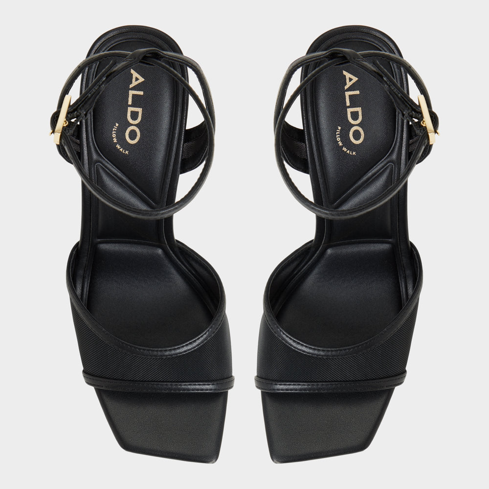 Aldo Sharra in Black 14119591 - Strappy heeled sandal, Stiletto heel Women