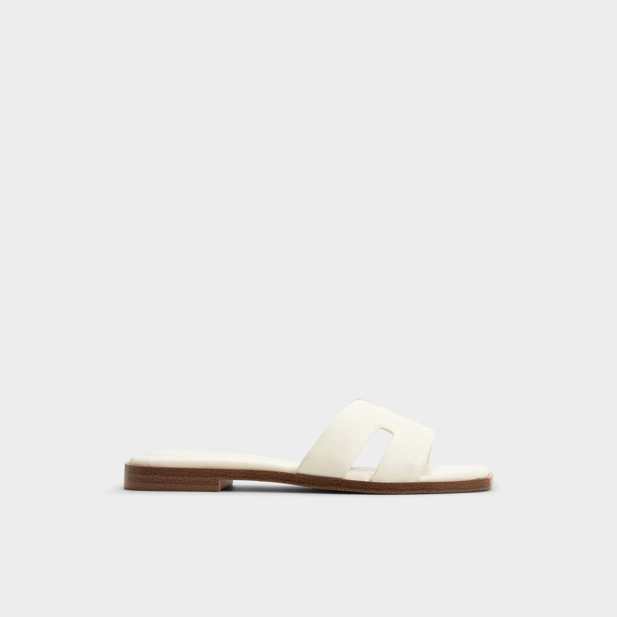Aldo Itsandal White Women's Flats - Slide sandal Women