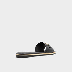 Aldo Alamassi Black Women's Flats - Slide sandal Women