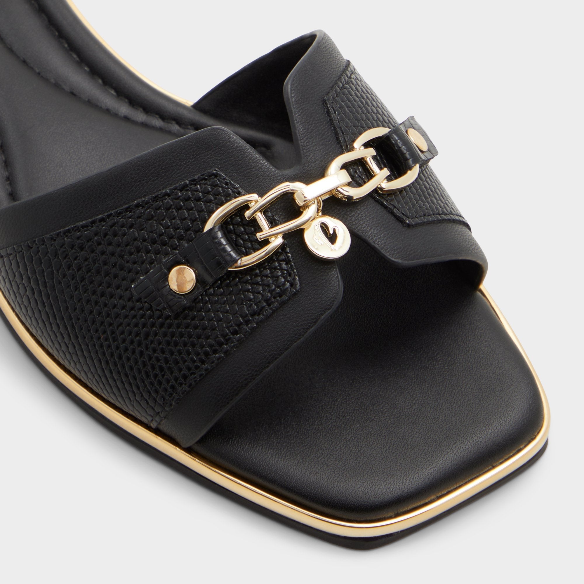 Aldo Alamassi Black Women's Flats - Slide sandal Women