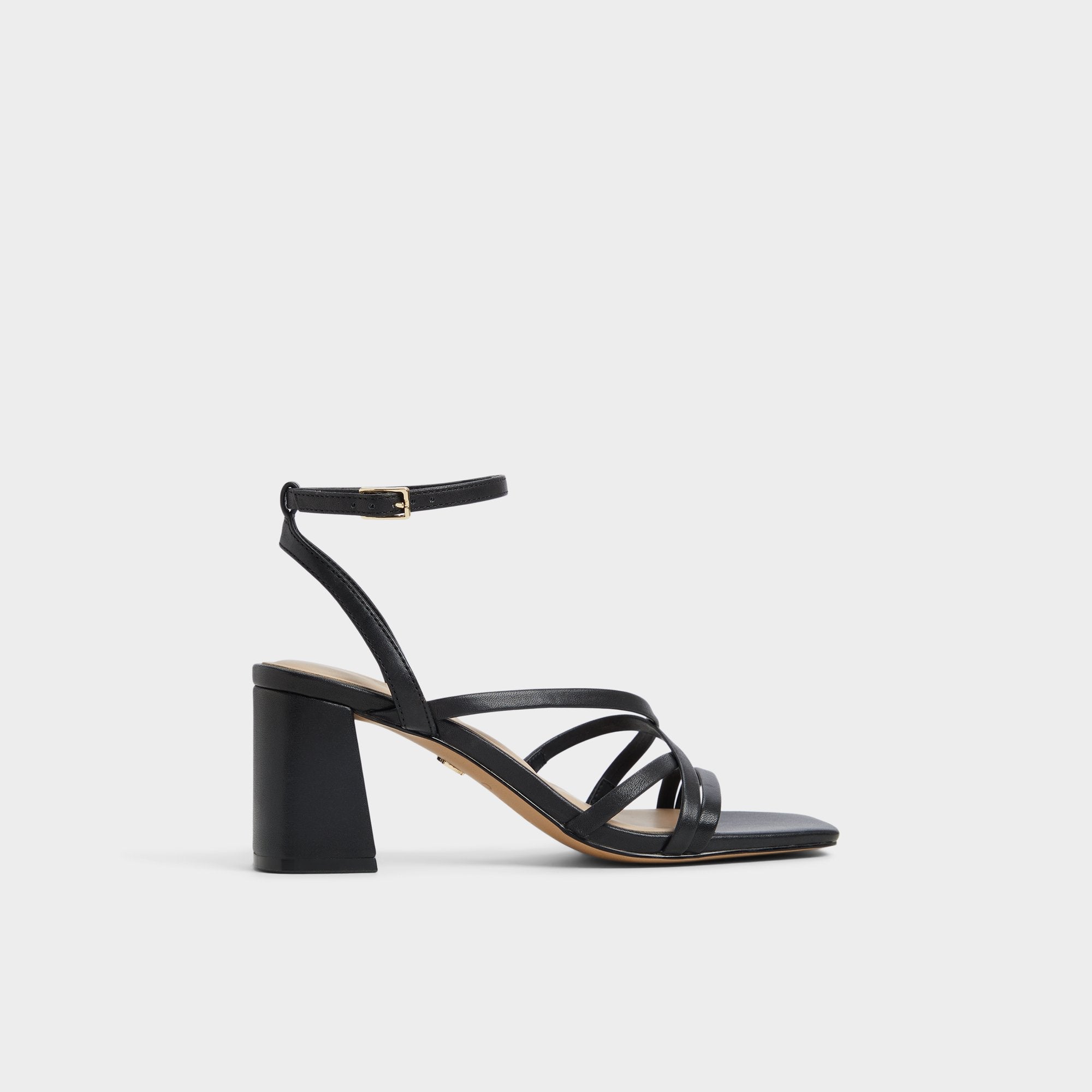 Aldo Esther Black Women's Block heels - Strappy heeled sandal, Block heel Women