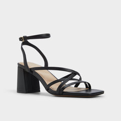Aldo Esther Black Women's Block heels - Strappy heeled sandal, Block heel Women