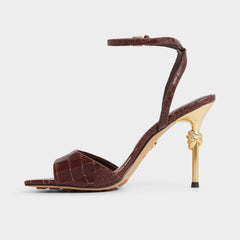 Aldo Harmonious in Dark Brown - Strappy heeled sandal Women|Bags