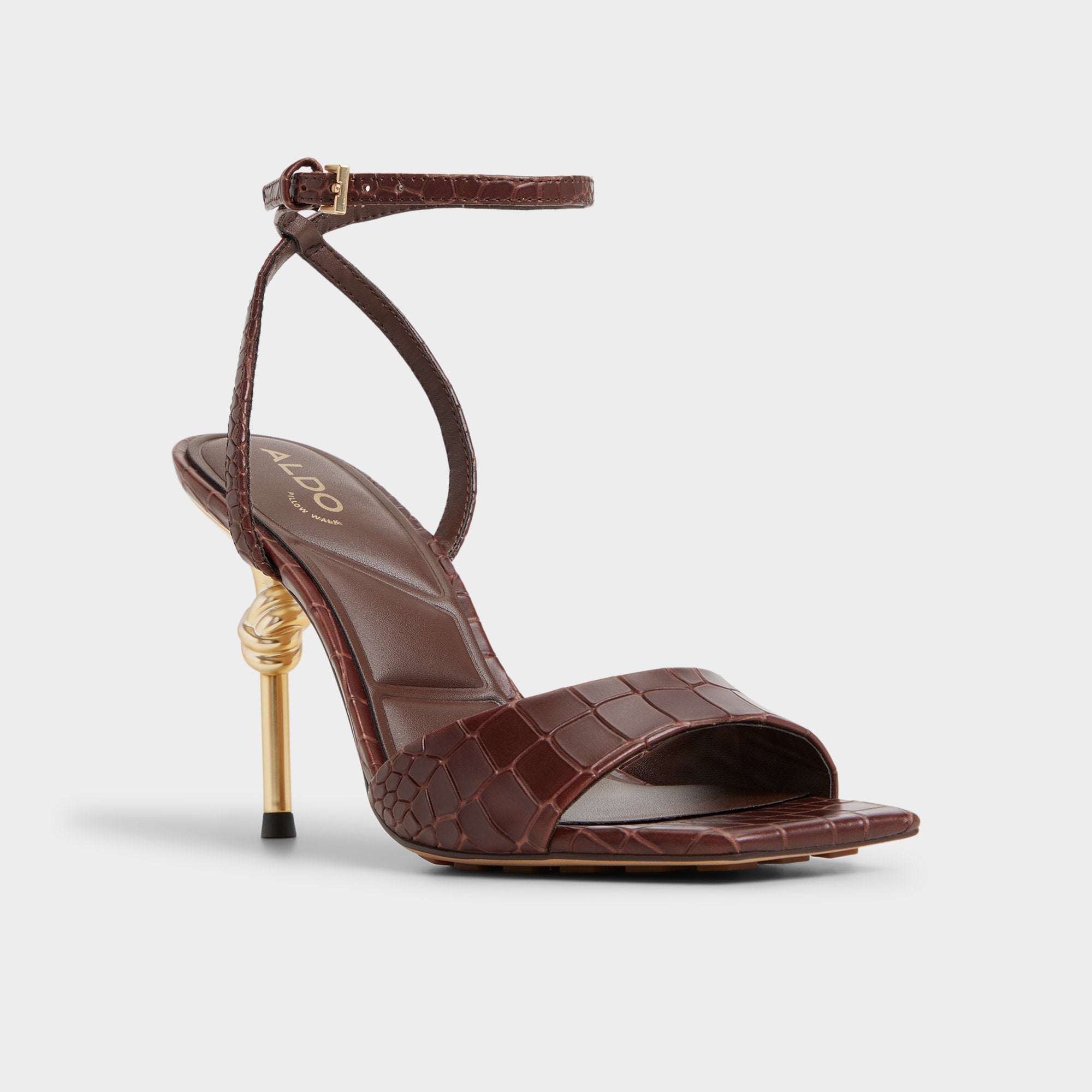 Aldo Harmonious in Dark Brown - Strappy heeled sandal Women|Bags