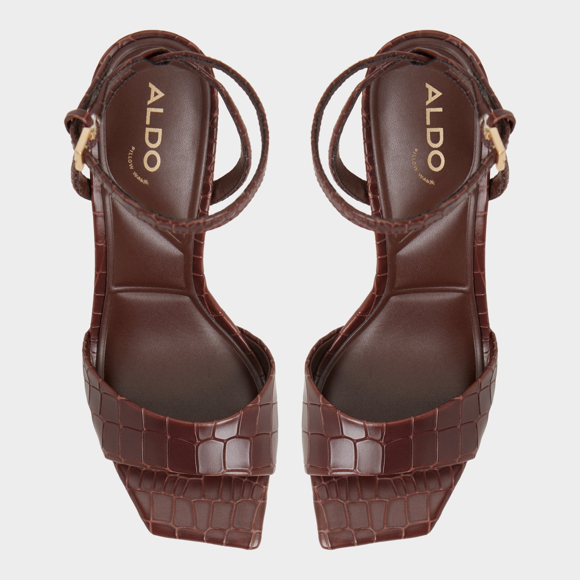 Aldo Harmonious in Dark Brown - Strappy heeled sandal Women|Bags