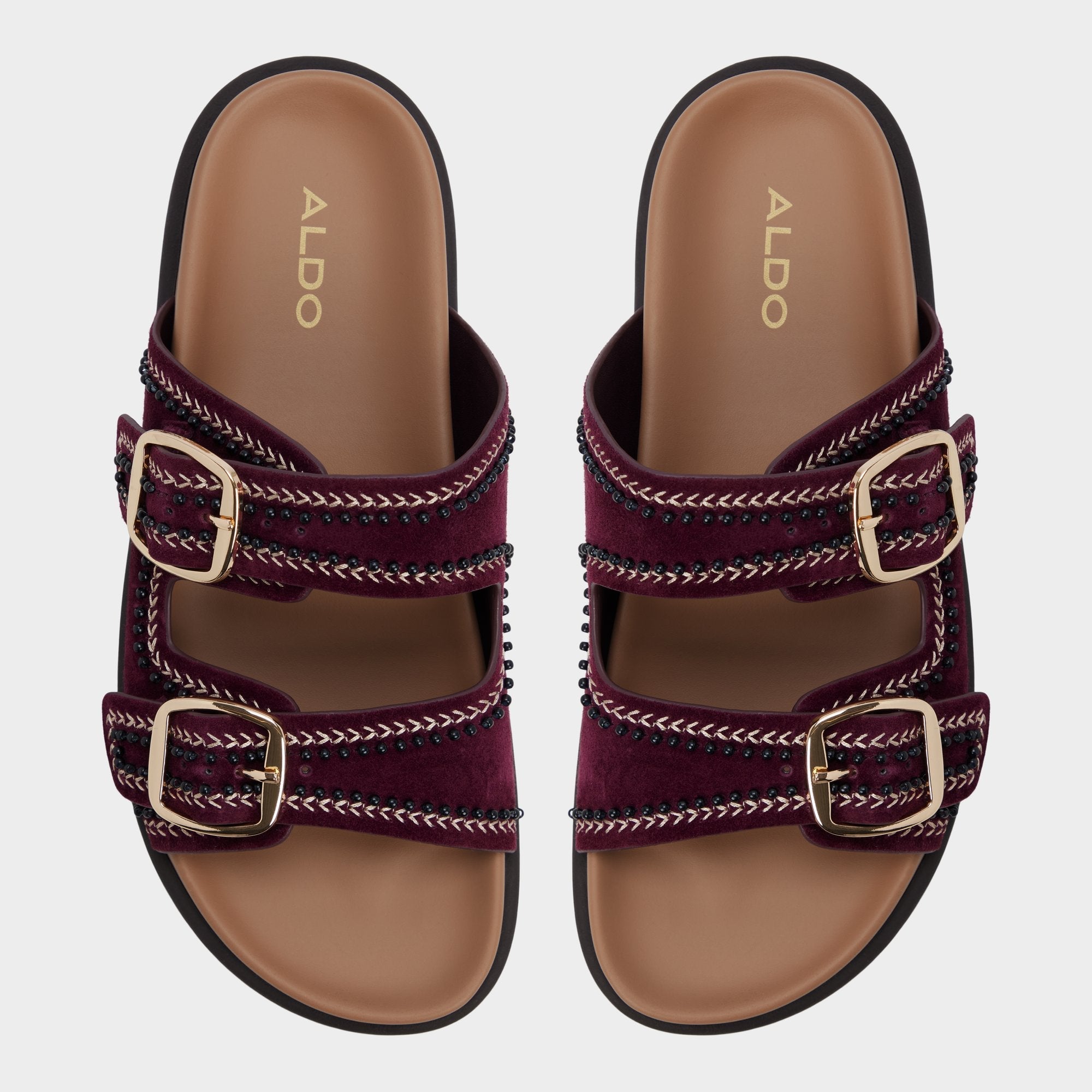 Aldo Bohochic in Bordo - Footbed sandal, Footbed sandal Women