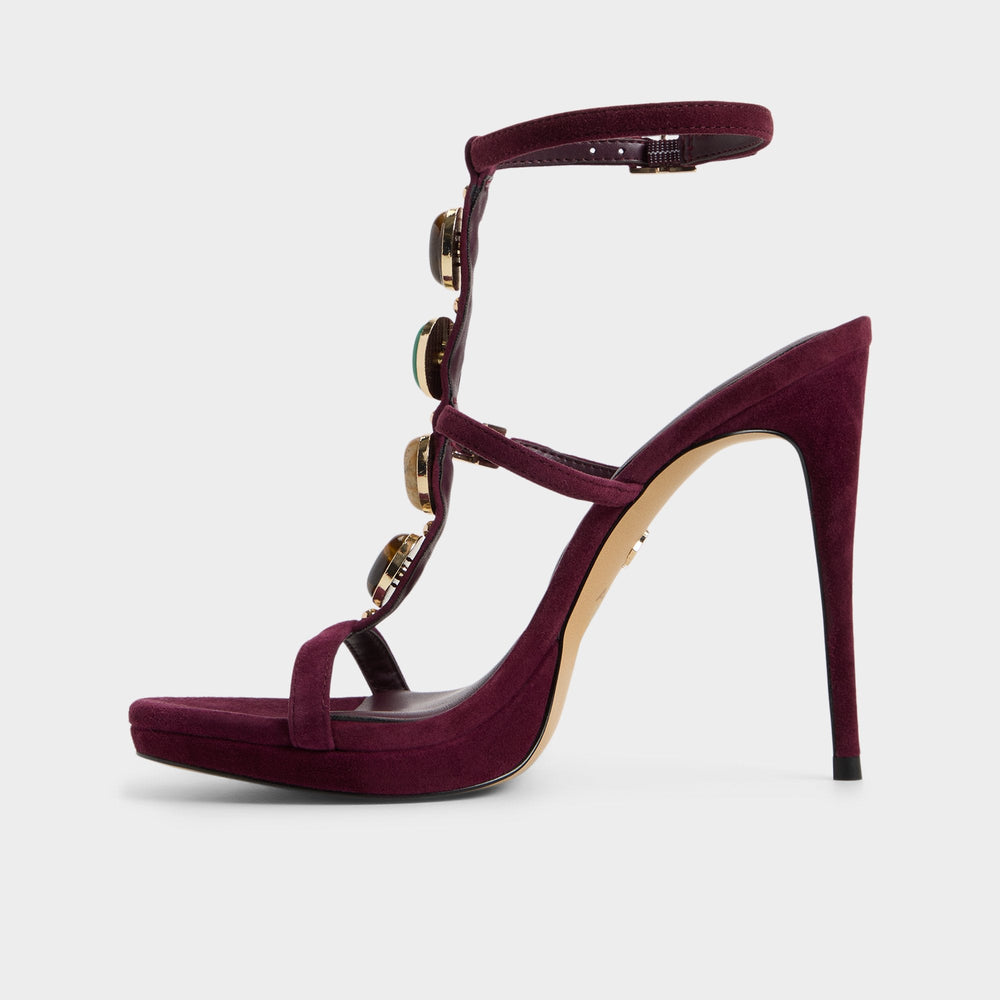 Aldo Opalia in Bordo - Strappy heeled sandal, Platform Women
