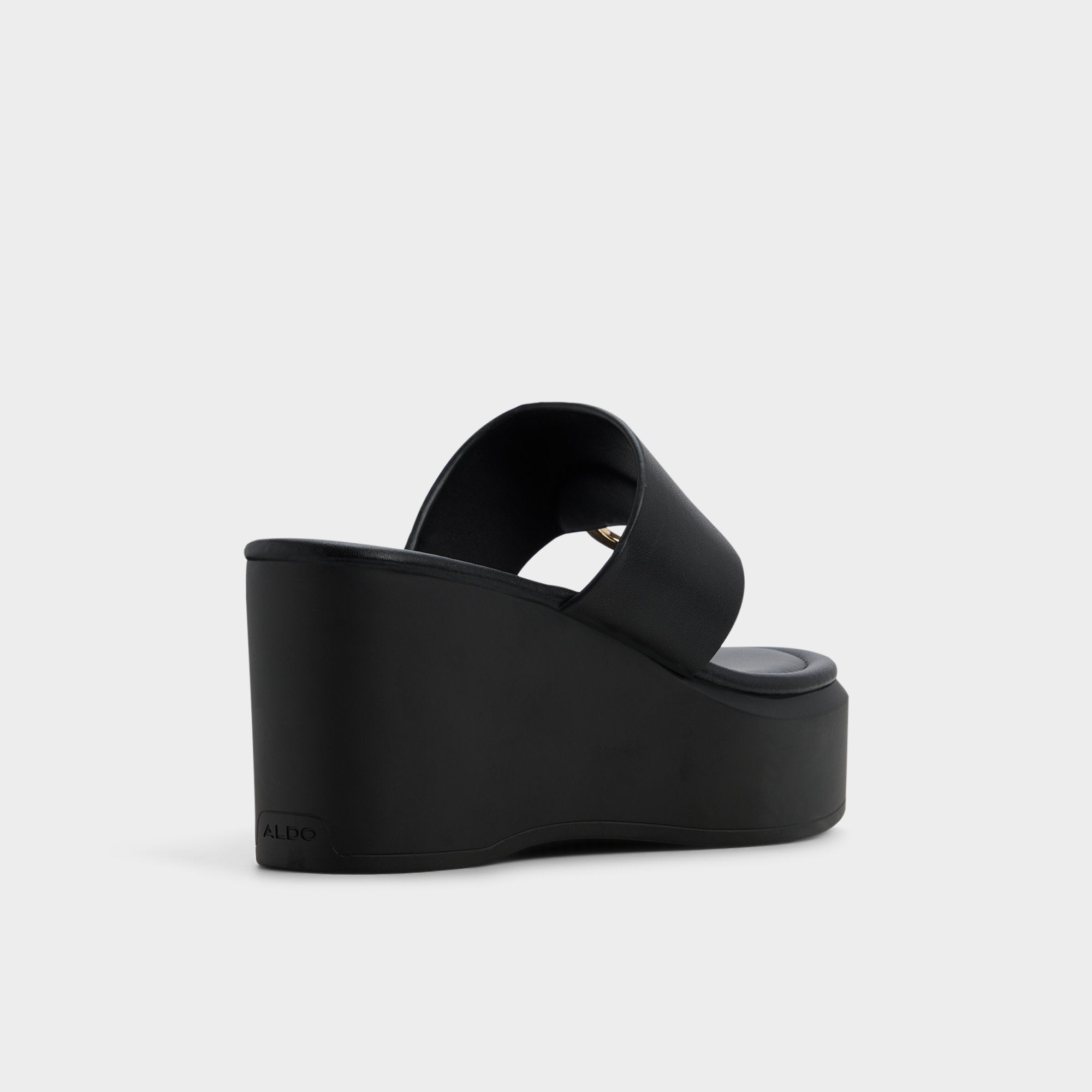Aldo Friegan in Black - Slide sandal, Wedge heel Women