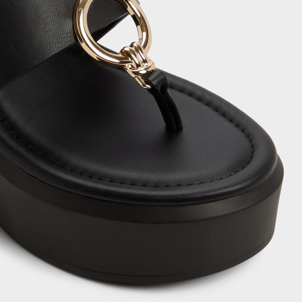 Aldo Friegan in Black - Slide sandal, Wedge heel Women