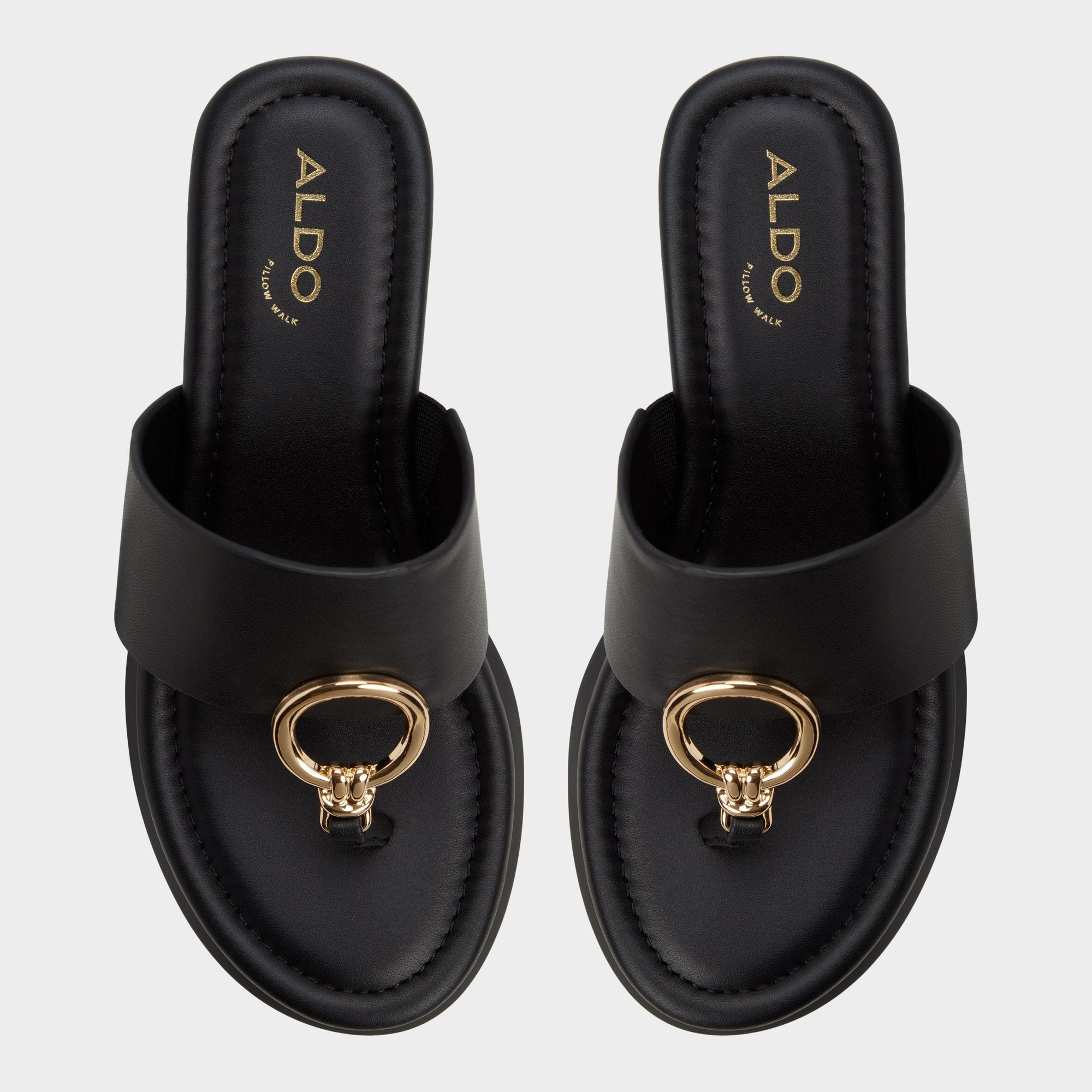 Aldo Friegan in Black - Slide sandal, Wedge heel Women