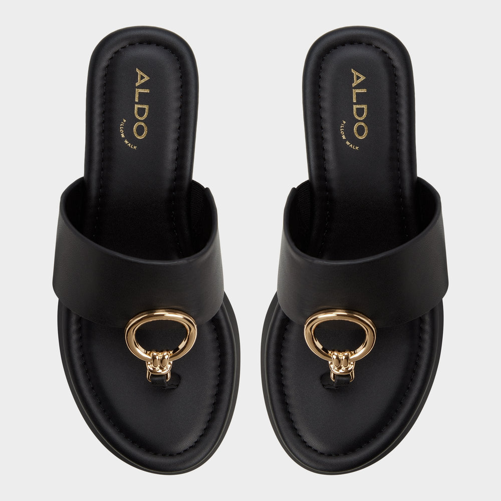 Aldo Friegan in Black - Slide sandal, Wedge heel Women