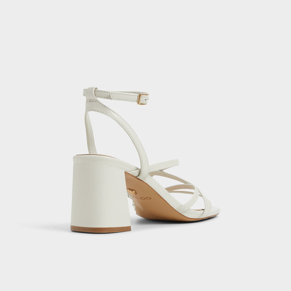 Aldo Esther Other White Women's Block heels - Strappy heeled sandal, Block heel Women