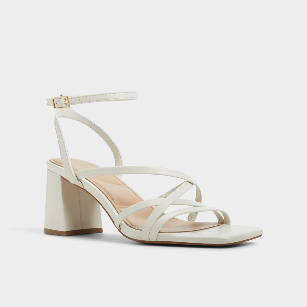 Aldo Esther Other White Women's Block heels - Strappy heeled sandal, Block heel Women