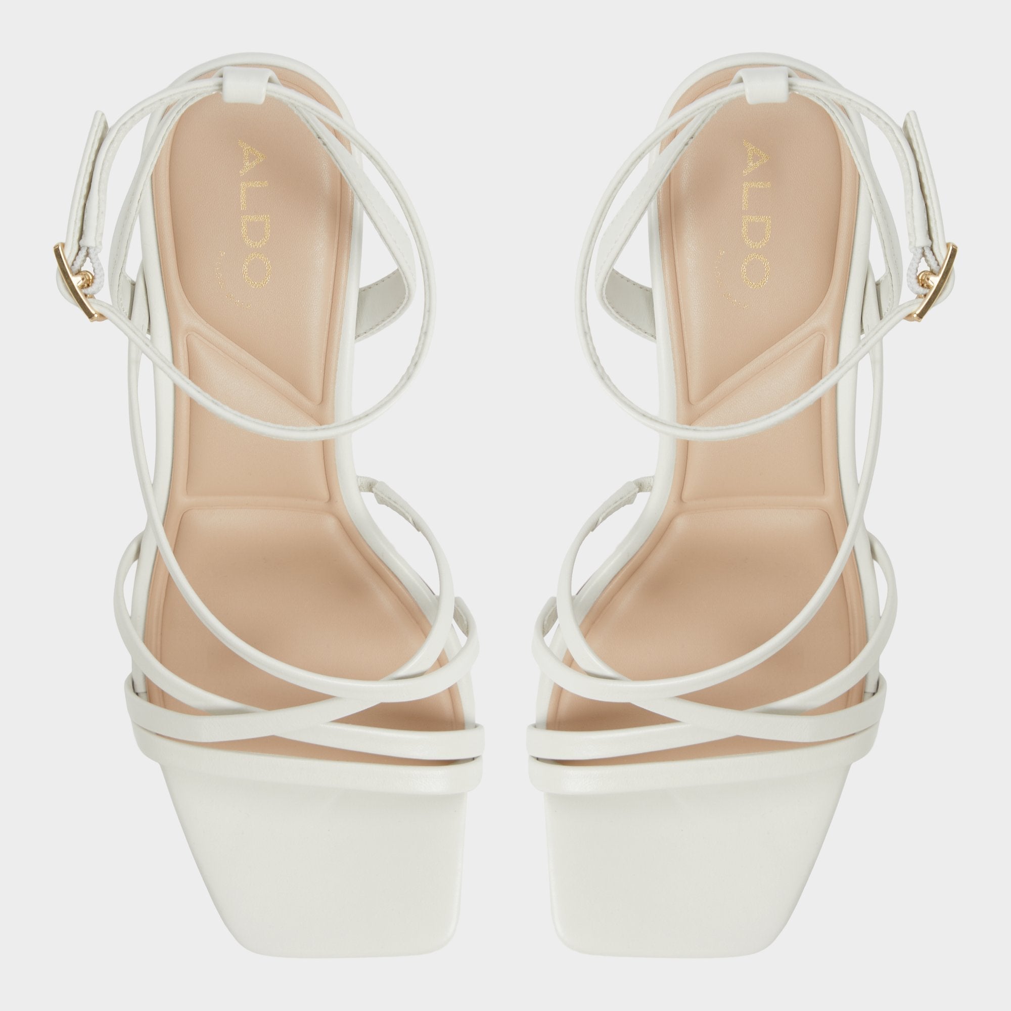 Aldo Esther Other White Women's Block heels - Strappy heeled sandal, Block heel Women
