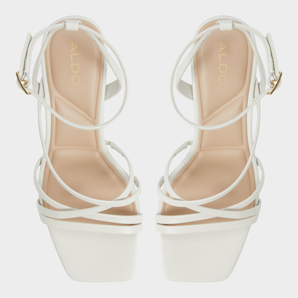 Aldo Esther Other White Women's Block heels - Strappy heeled sandal, Block heel Women