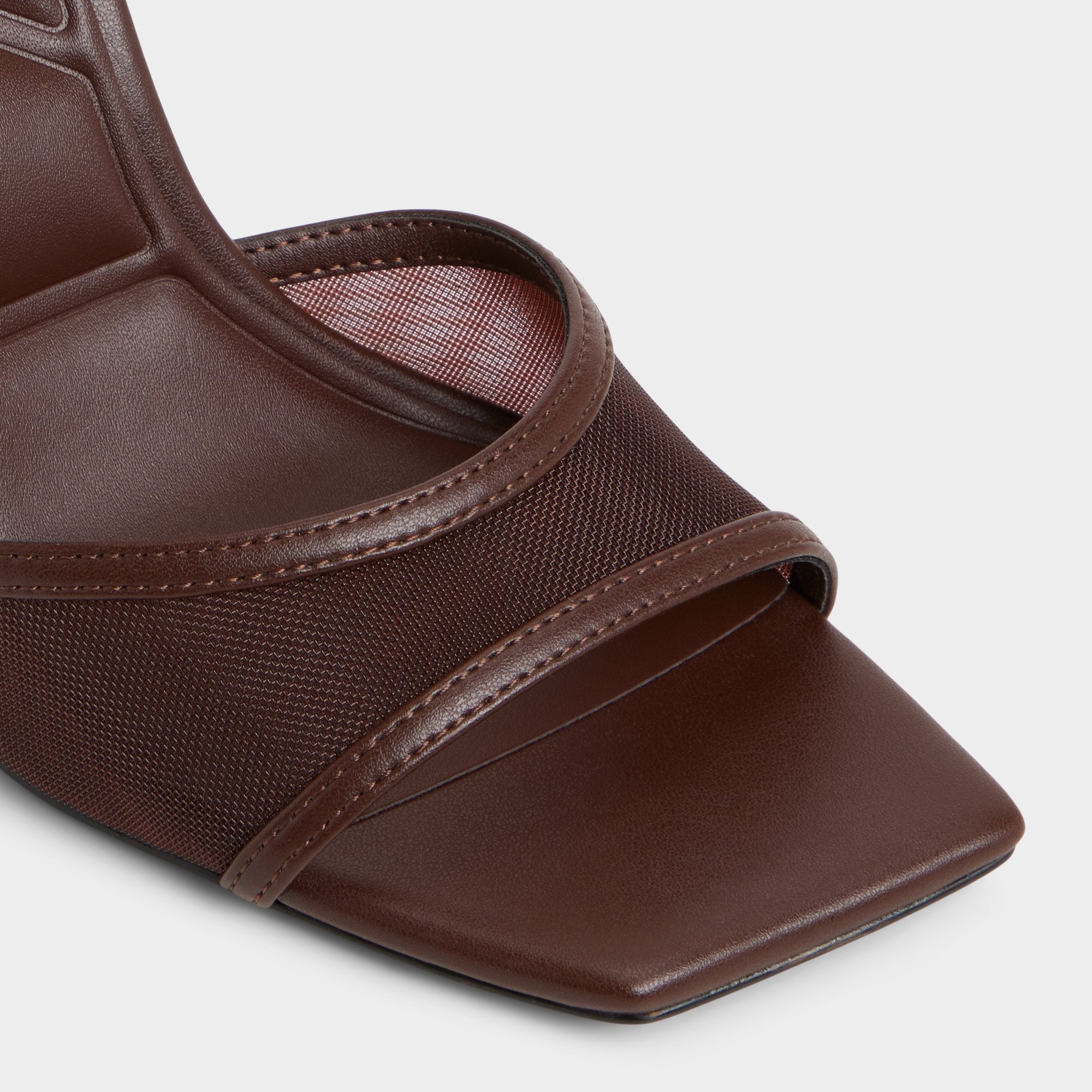 Aldo Sharra in Dark Brown - Strappy heeled sandal, Stiletto heel Women