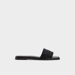Aldo Oceania Black Women's Flats - Slide sandal Women