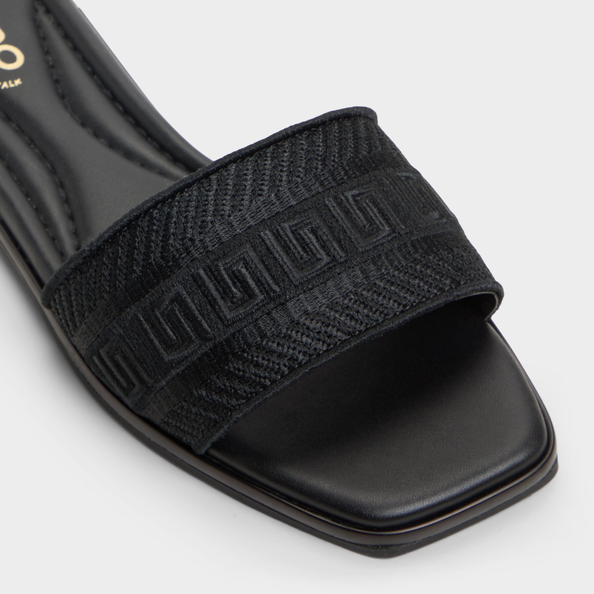 Aldo Oceania Black Women's Flats - Slide sandal Women