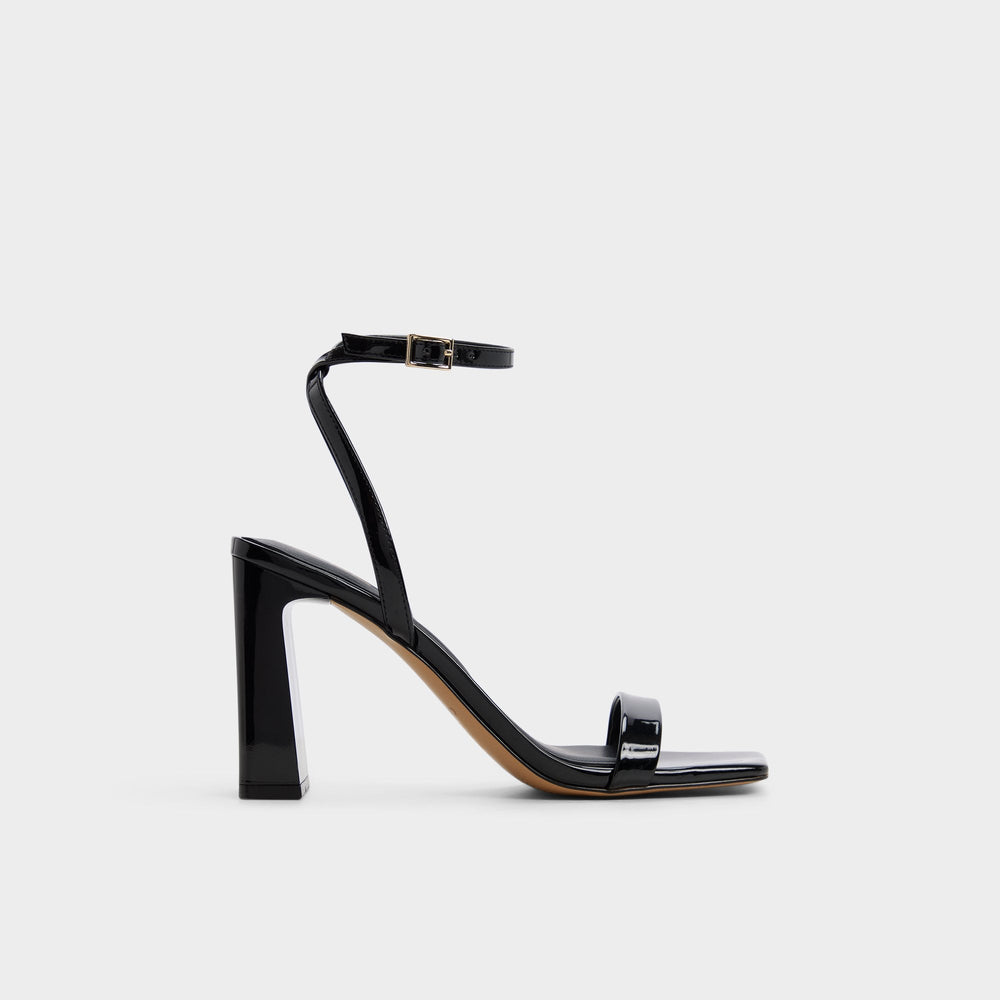 Aldo Azzira in Black - Strappy heeled sandal, Block heel Women