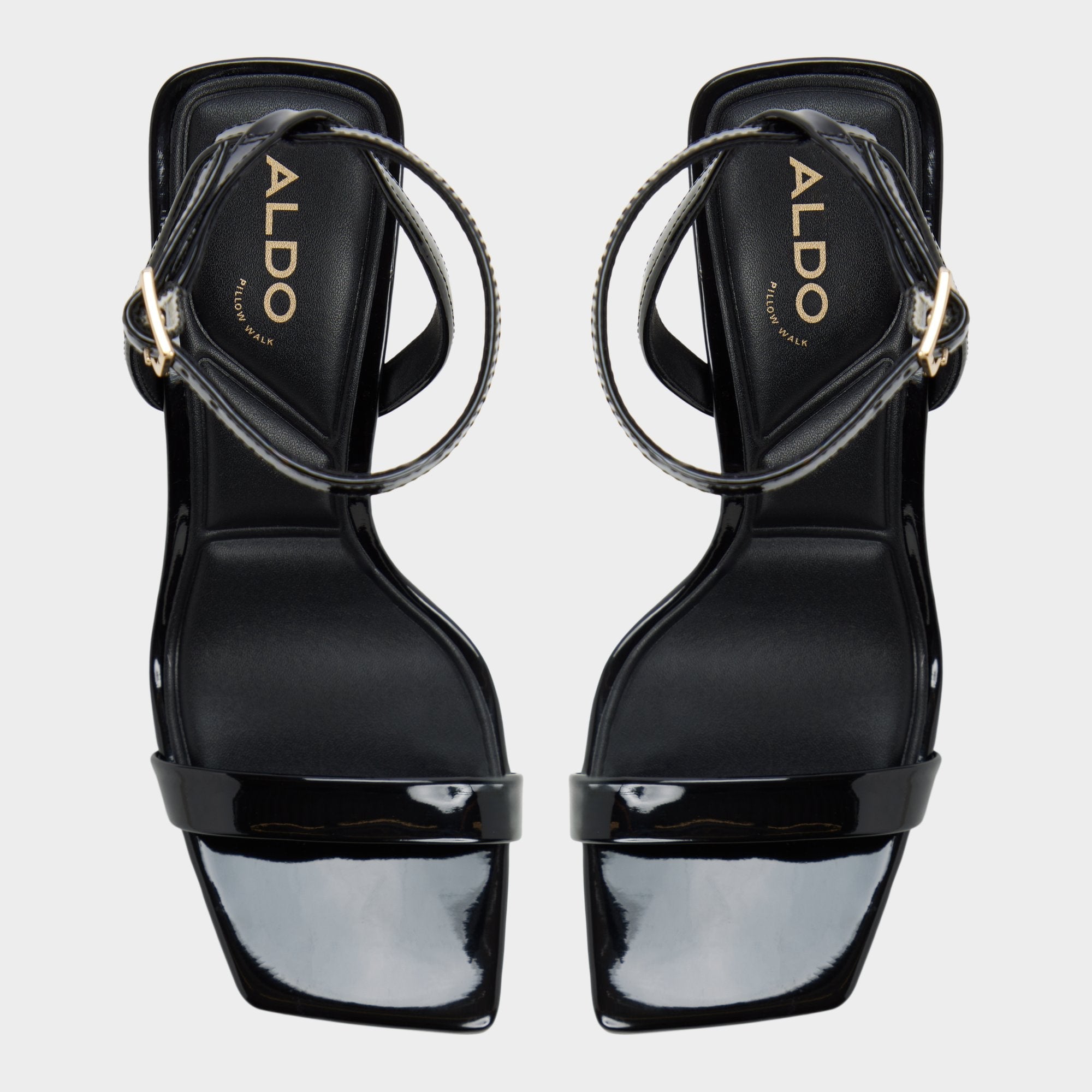 Aldo Azzira in Black - Strappy heeled sandal, Block heel Women